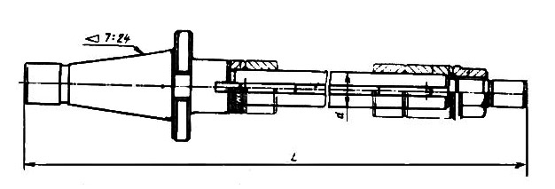 картинка Оправки фрезерные с цилиндрической цапфой для горизонтально-фрезерных станков (ГОСТ15067-75) от Компании Инструментал Девелопмент